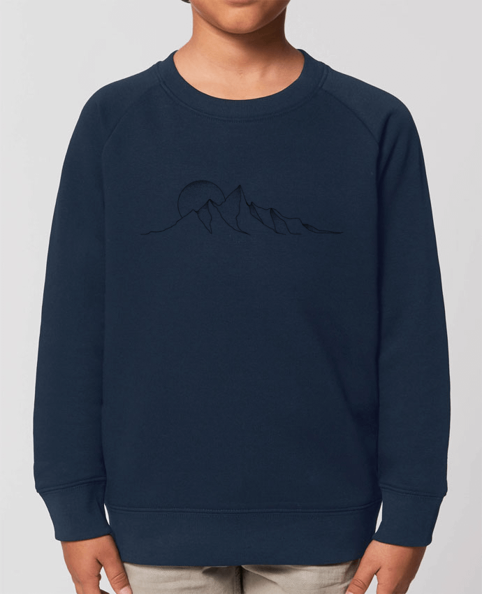 Iconic kids\' crew neck sweatshirt Mini Scouter mountain draw Par  /wait-design