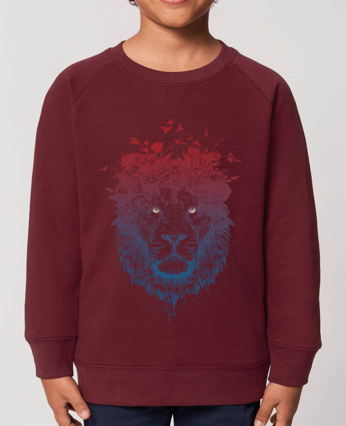 Sweat-shirt enfant Floral lion III Par  Balàzs Solti