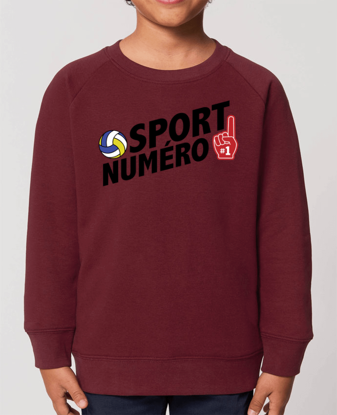 Sweat-shirt enfant Sport numéro 1 Volley Par  tunetoo
