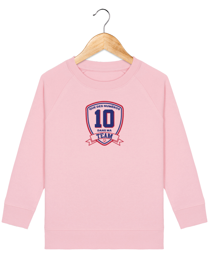 Iconic kids\' crew neck sweatshirt Mini Scouter Que des numéros 10 dans ma team Par  tunetoo