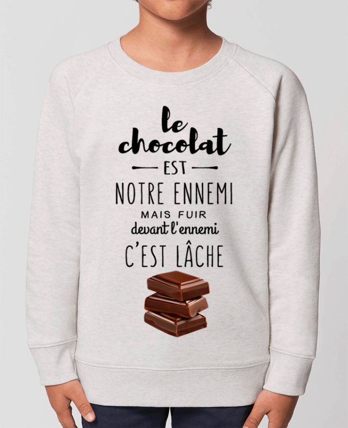 Sweat Enfant Col Rond- Coton - STANLEY MINI SCOUTER chocolat Par  DesignMe