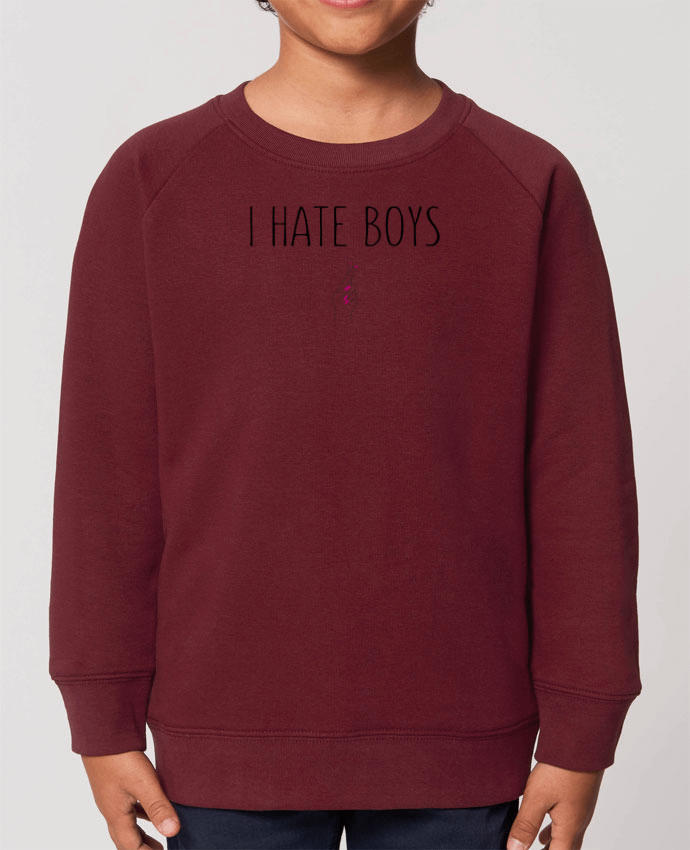 Sudadera Básica Cuello Redondo Algodón Orgánico STANLEY MINI SCOUTER I hate boys Par  tunetoo