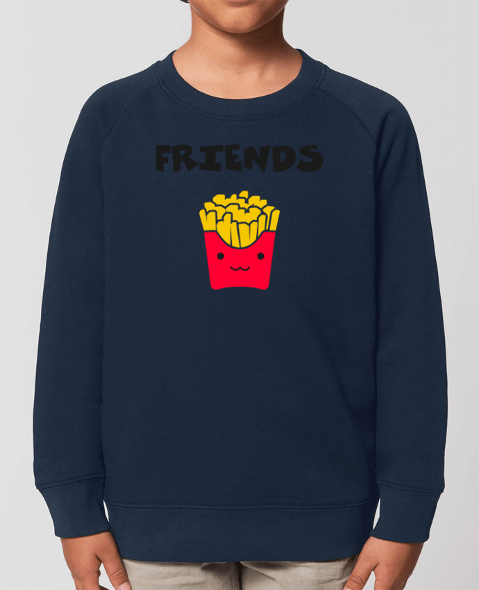 Iconic kids\' crew neck sweatshirt Mini Scouter BEST FRIENDS FRIES Par  tunetoo