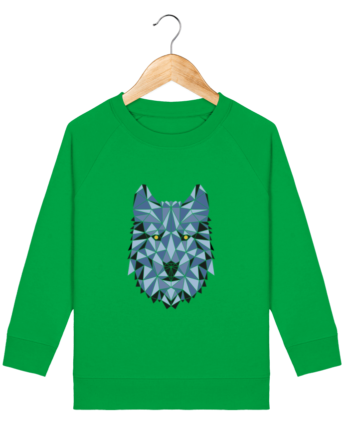 Iconic kids\' crew neck sweatshirt Mini Scouter wolf - geometry 3 Par  /wait-design