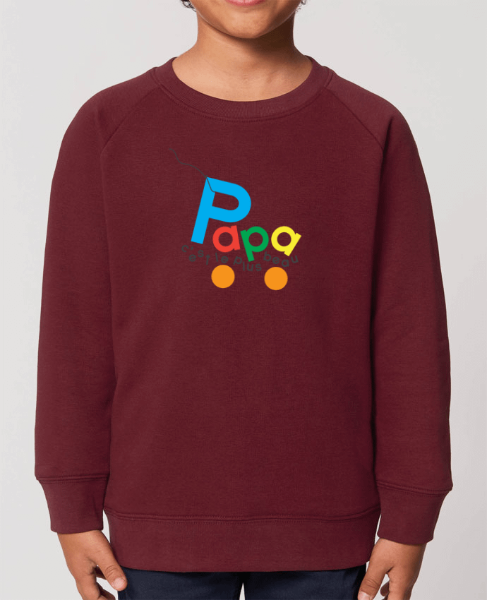 Sweat Enfant Col Rond- Coton - STANLEY MINI SCOUTER Papa c'est le plus beau Par  tunetoo