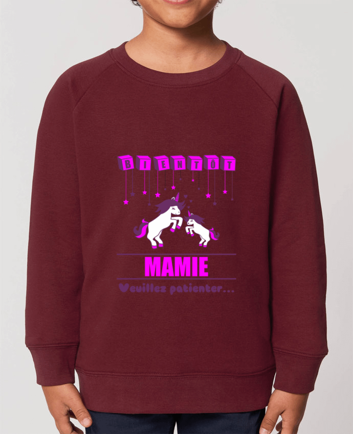 Iconic kids\' crew neck sweatshirt Mini Scouter Bientôt Mamie, licorne Par  Benichan