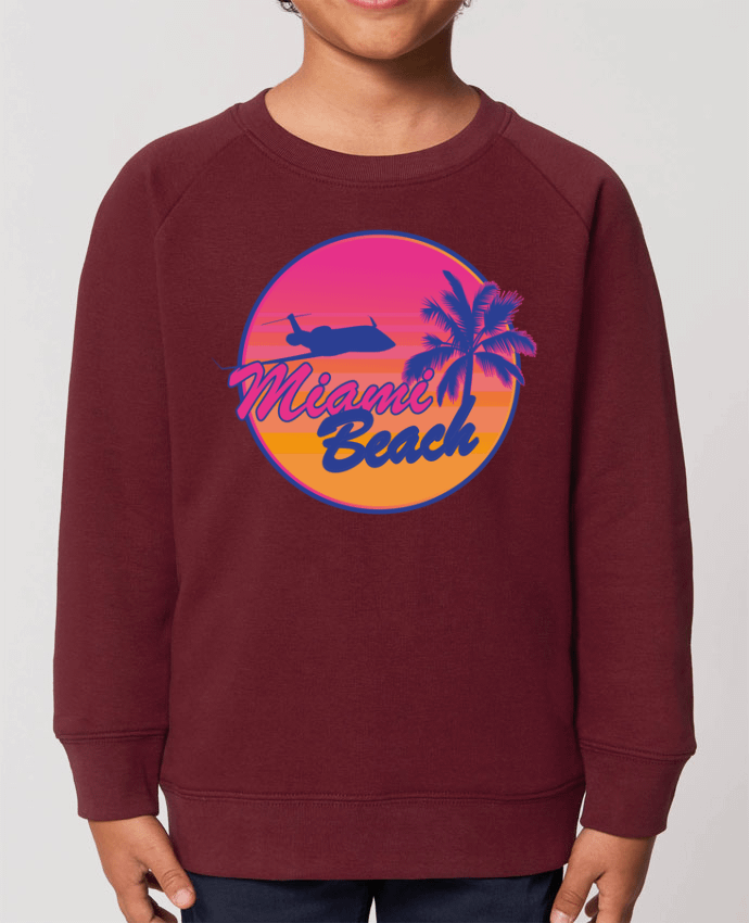 Iconic kids\' crew neck sweatshirt Mini Scouter miami beach Par  Revealyou