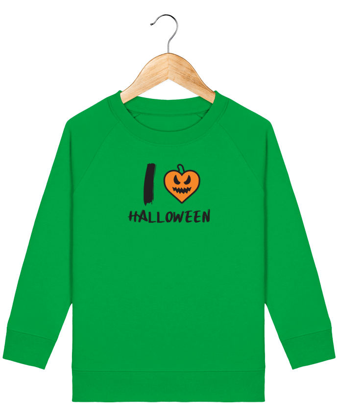 Iconic kids\' crew neck sweatshirt Mini Scouter I Love Halloween Par  tunetoo