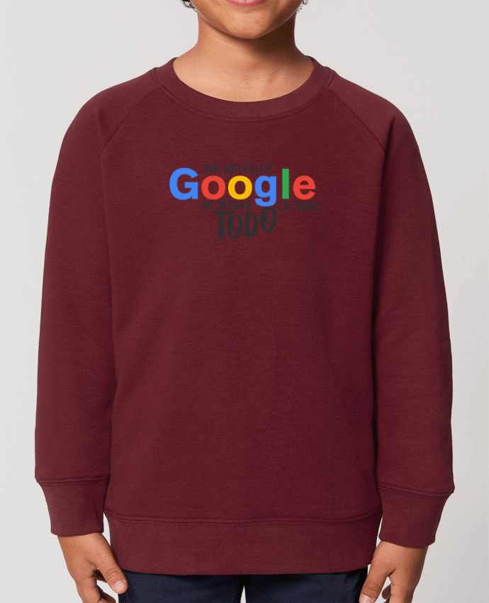 Sweat-shirt enfant Google - Mi madre lo sabe todo Par  tunetoo