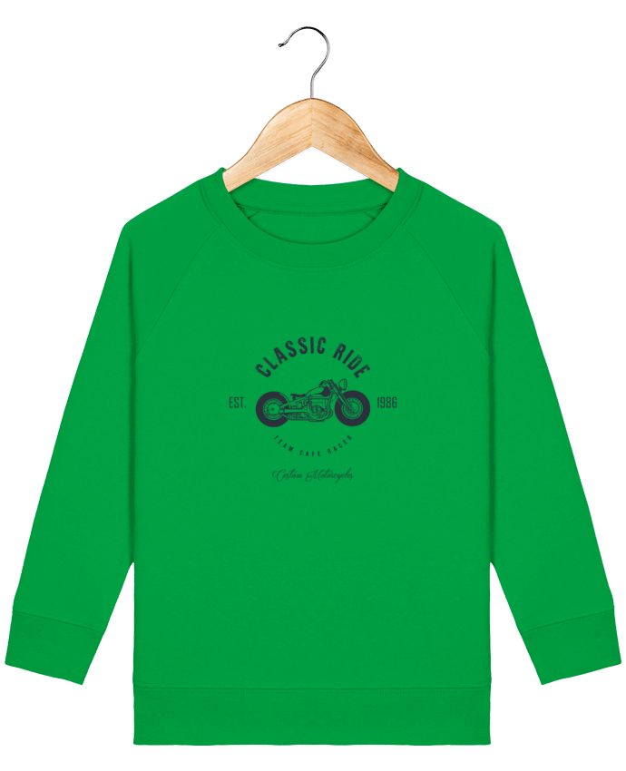 Iconic kids\' crew neck sweatshirt Mini Scouter Classic Ride Motorcycles Par  