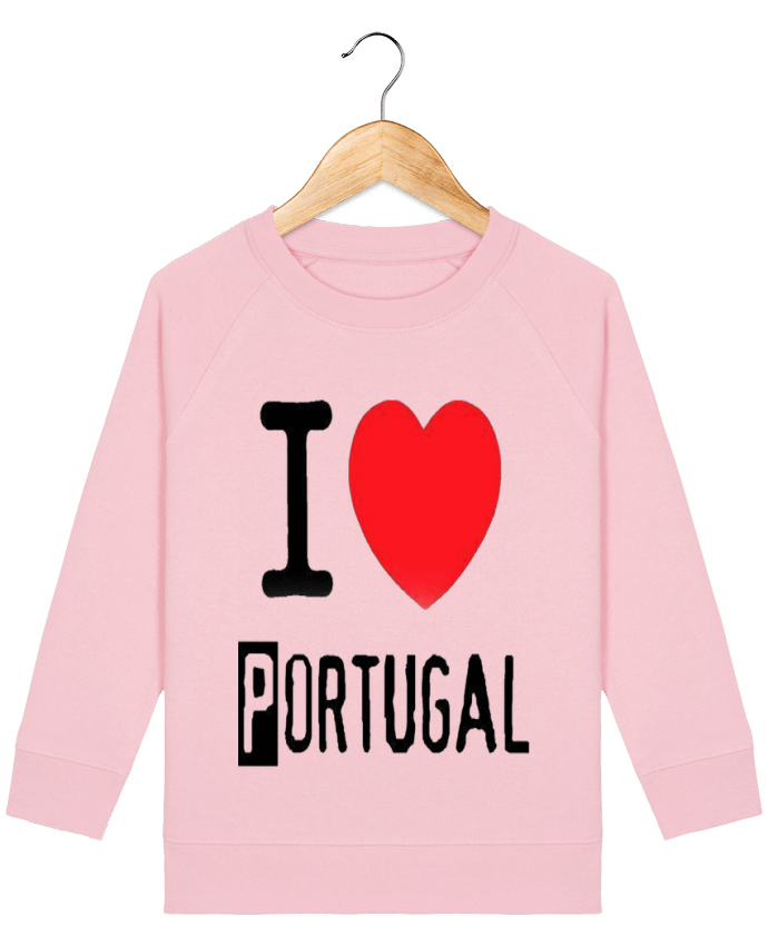 Iconic kids\' crew neck sweatshirt Mini Scouter I Love Portugal Par  HumourduPortugal