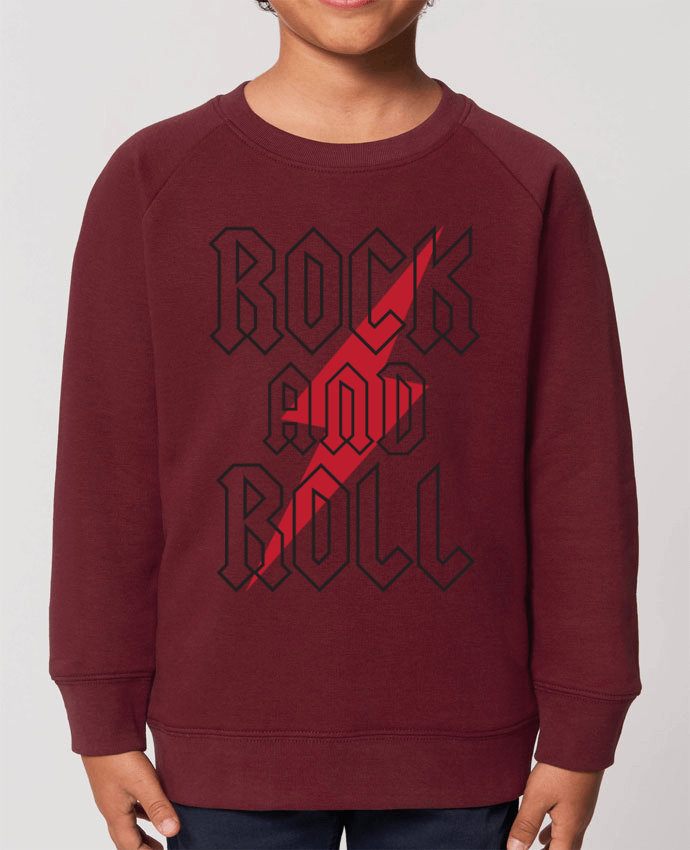 Iconic kids\' crew neck sweatshirt Mini Scouter Rock And Roll Par  Freeyourshirt.com