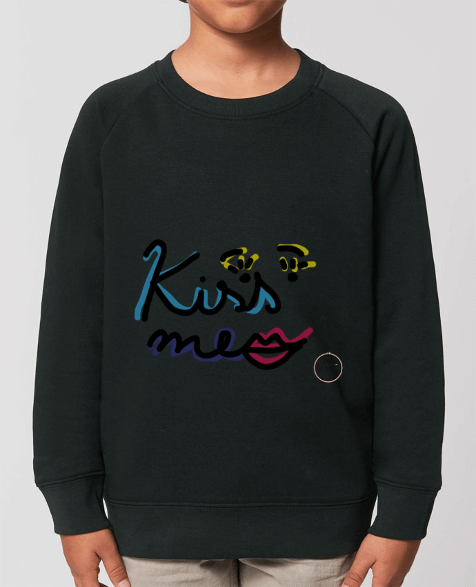 Iconic kids\' crew neck sweatshirt Mini Scouter Kiss me Par  Juanalaloca