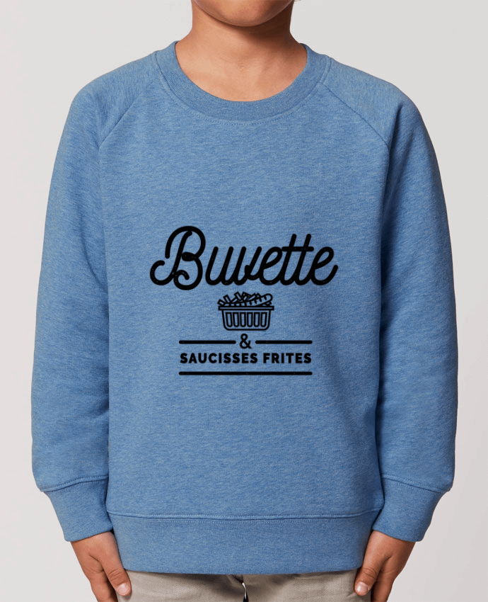 Iconic kids\' crew neck sweatshirt Mini Scouter Buvette et Saucisse frites Par  Rustic
