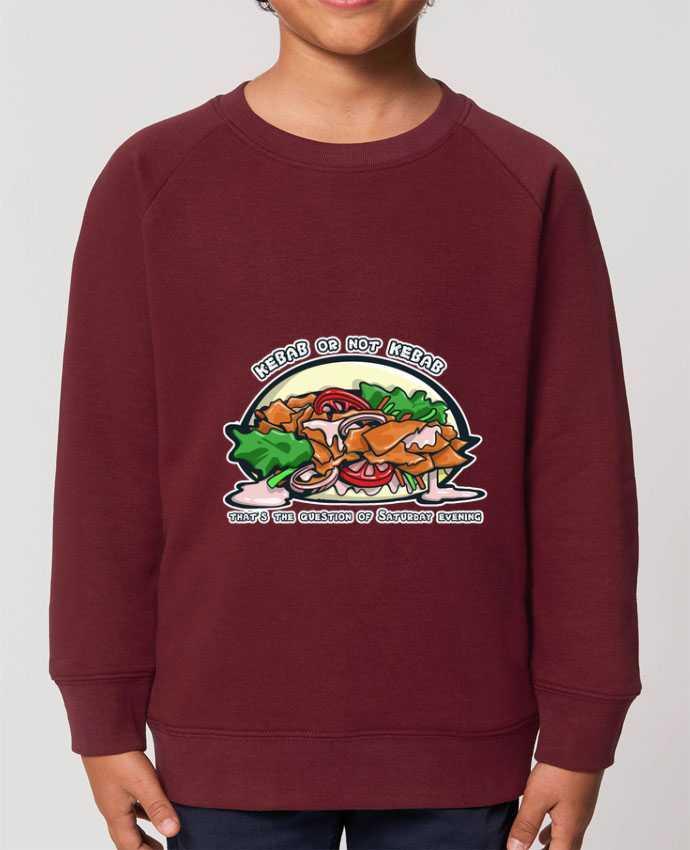 Iconic kids\' crew neck sweatshirt Mini Scouter Kebab or not Kebab ? Par  Tomi Ax - tomiax.fr