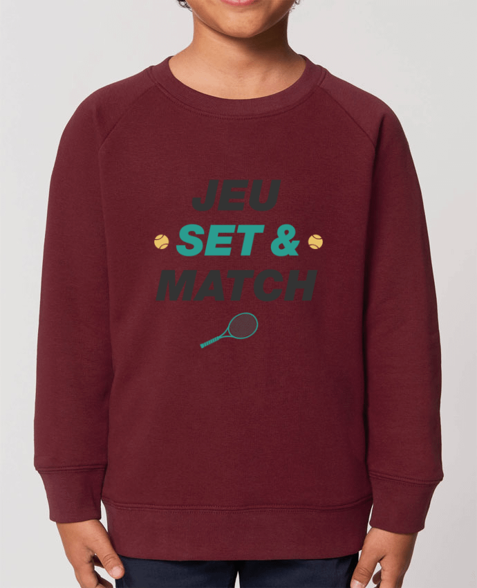 Iconic kids\' crew neck sweatshirt Mini Scouter Jeu Set & Match Par  tunetoo