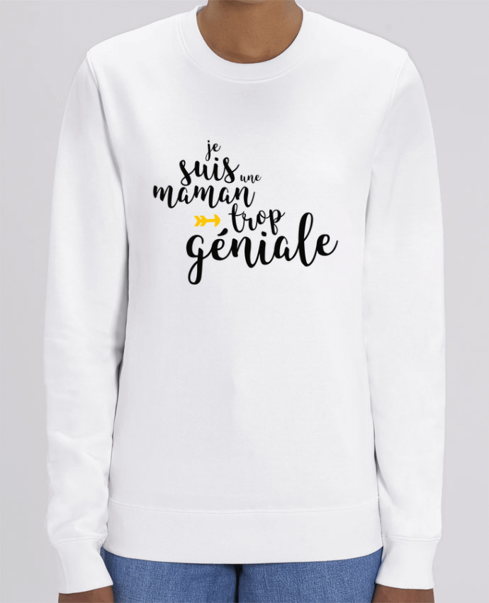 Unisex Crew Neck Sweatshirt 350G/M² Changer Je suis une maman trop géniale Par tunetoo