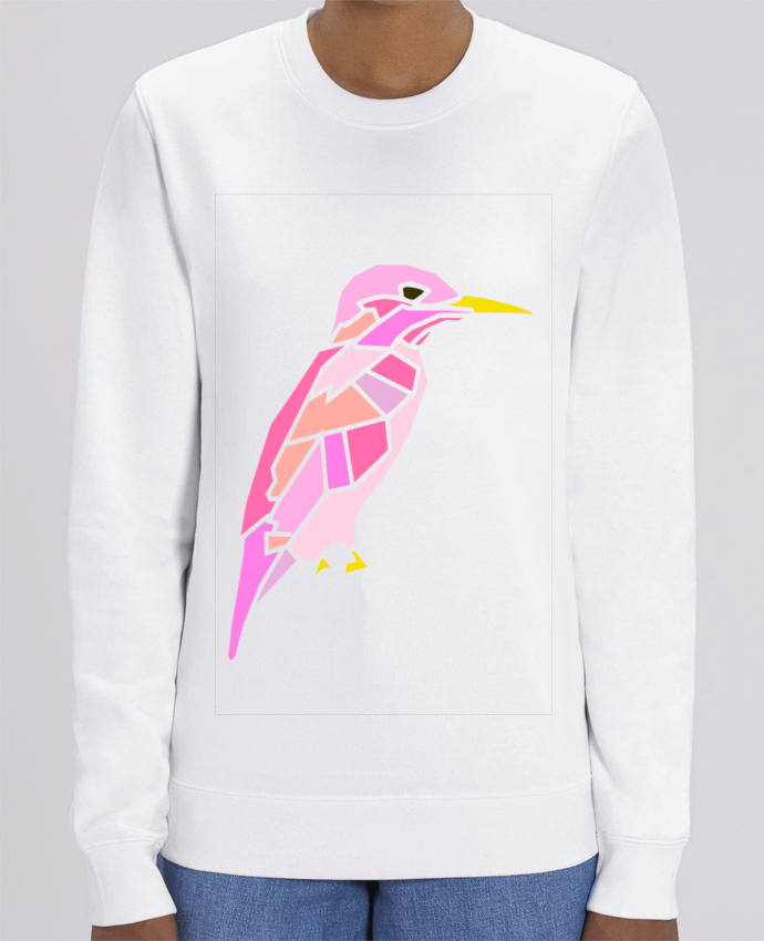 Unisex Crew Neck Sweatshirt 350G/M² Changer oiseau rose Par LaurianeT