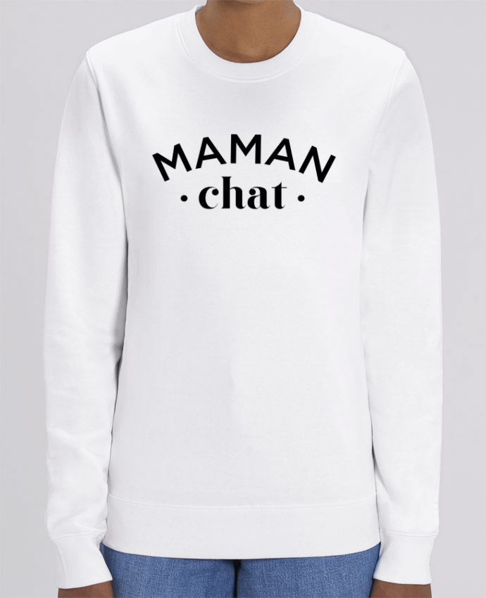 Unisex Crew Neck Sweatshirt 350G/M² Changer Maman chat Par tunetoo