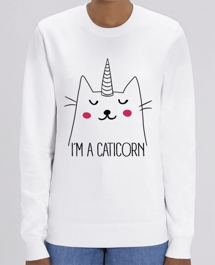 Unisex Crew Neck Sweatshirt 350G/M² Changer I'm a Caticorn Par Freeyourshirt.com