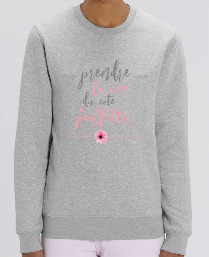 Sweat-shirt Prendre la vie du coté paillettes Par tunetoo