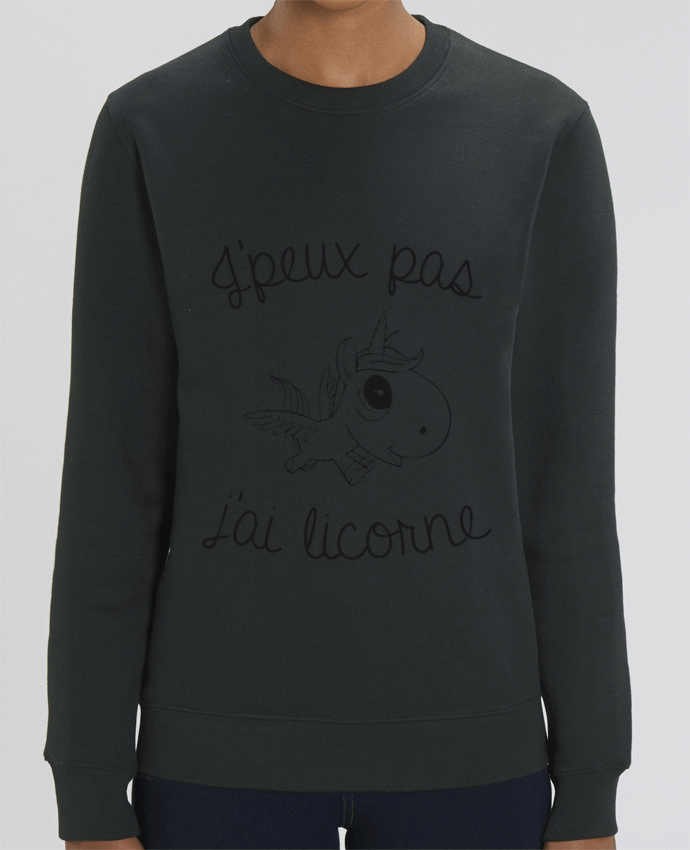 Sweat-shirt Je peux pas j'ai licorne Par FRENCHUP-MAYO