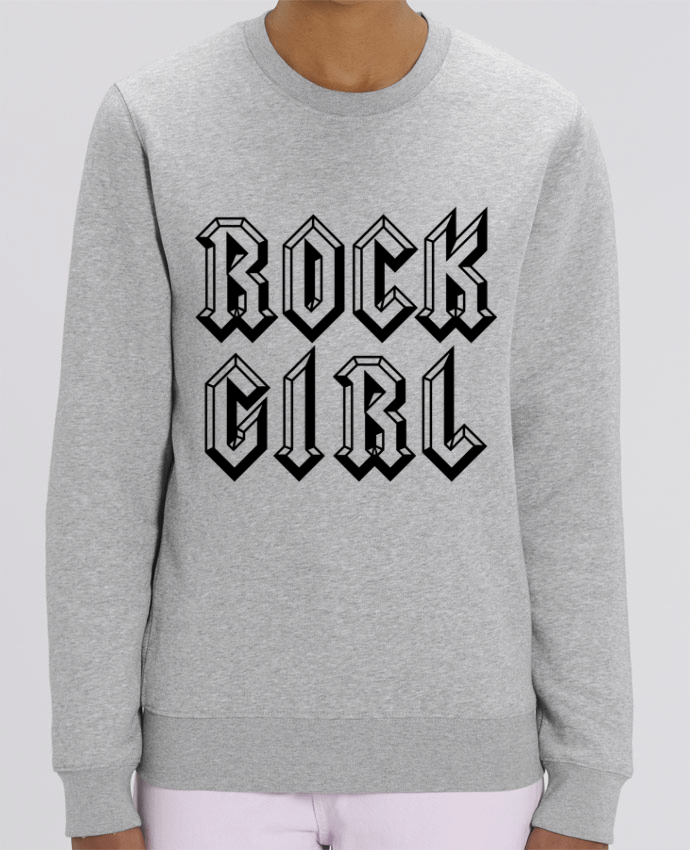 Unisex Crew Neck Sweatshirt 350G/M² Changer Rock Girl Par Freeyourshirt.com