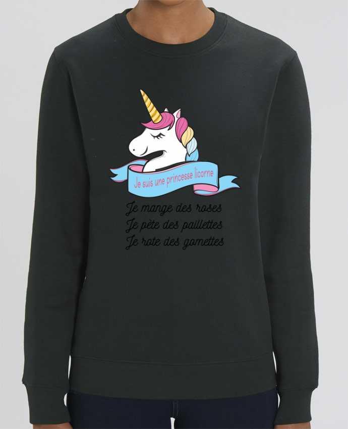 Sweat-shirt Je suis une princesse licorne Par tunetoo