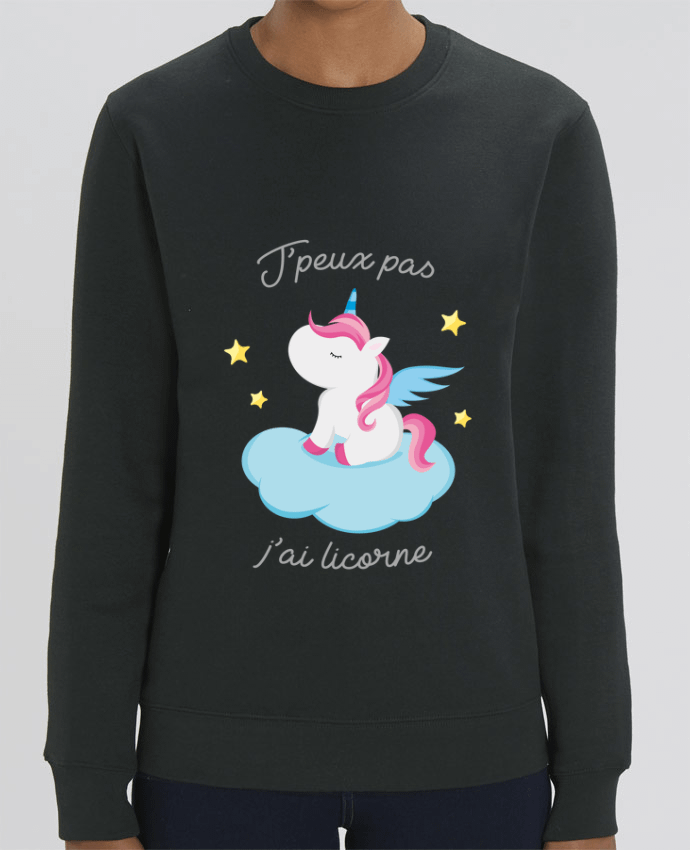 Sweat-shirt Je peux pas j'ai licorne Par FRENCHUP-MAYO