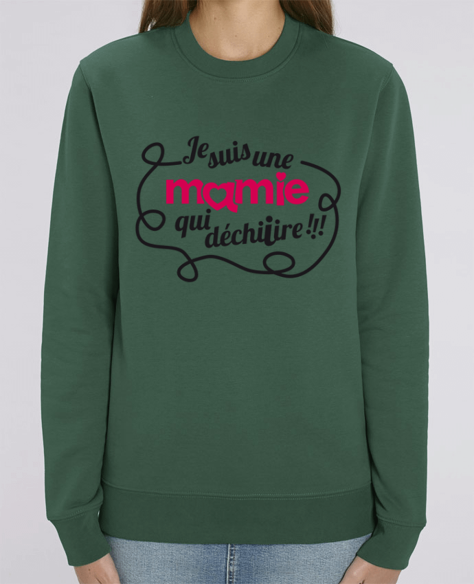 Unisex Crew Neck Sweatshirt 350G/M² Changer Je suis une mamie qui déchire Par GraphiCK-Kids