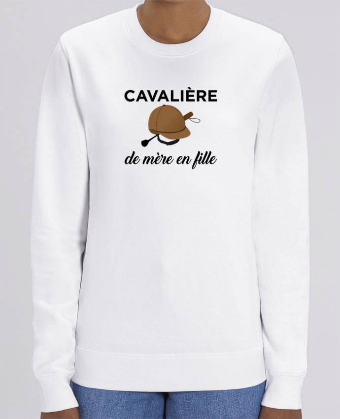 Unisex Crew Neck Sweatshirt 350G/M² Changer Cavalière de mère en fille Par tunetoo