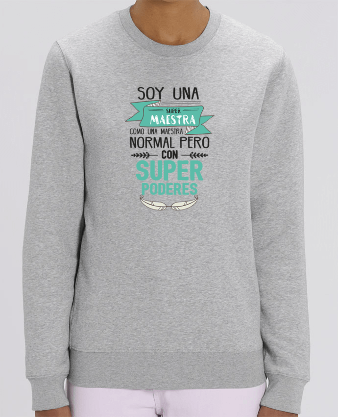 Unisex Crew Neck Sweatshirt 350G/M² Changer Super maestra Par tunetoo