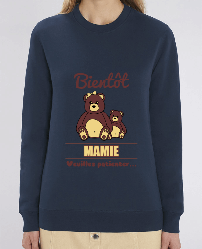 Sweat-shirt Bientôt Mamie, future grand-mère, ourson, famille, grossesse Par Benichan