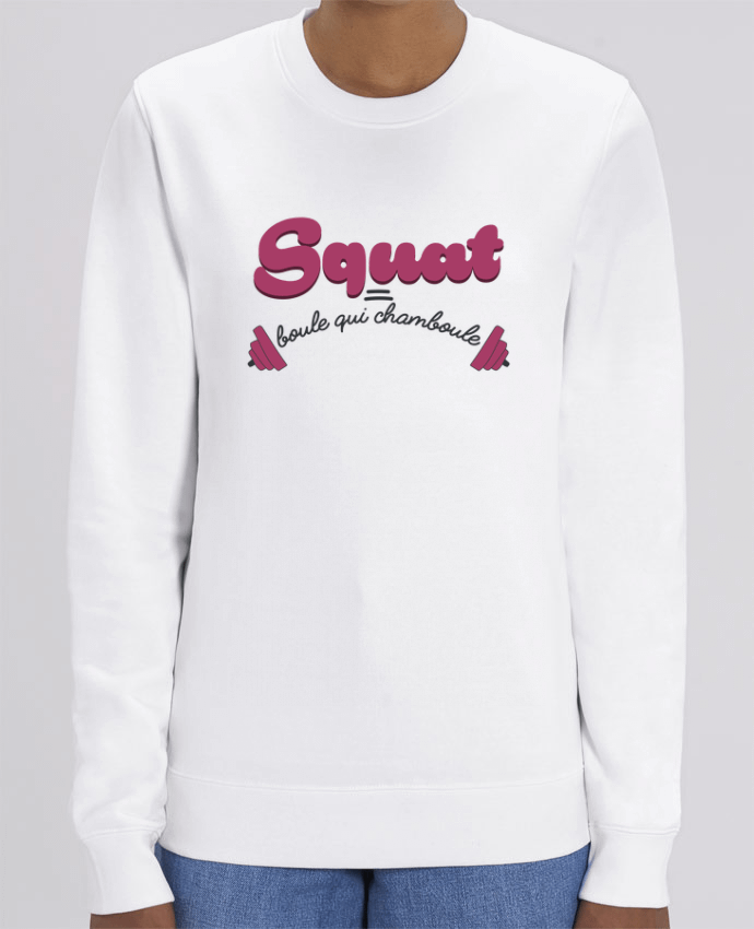 Unisex Crew Neck Sweatshirt 350G/M² Changer Squat = boule qui chamboule Par tunetoo