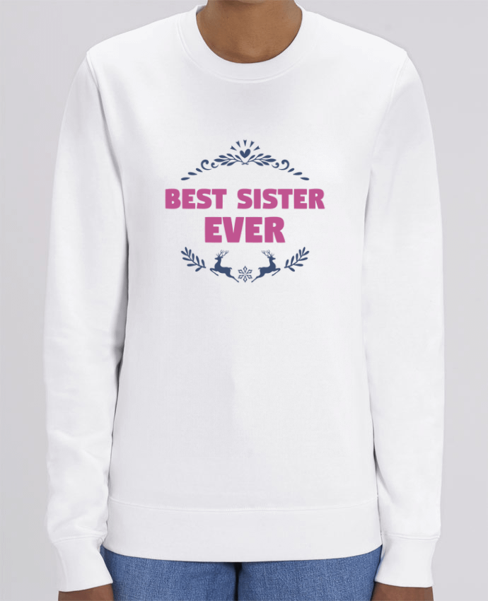Unisex Crew Neck Sweatshirt 350G/M² Changer Christmas - Best Sister Ever Par tunetoo