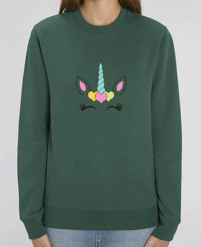 Unisex Crew Neck Sweatshirt 350G/M² Changer Unicorn Par tunetoo