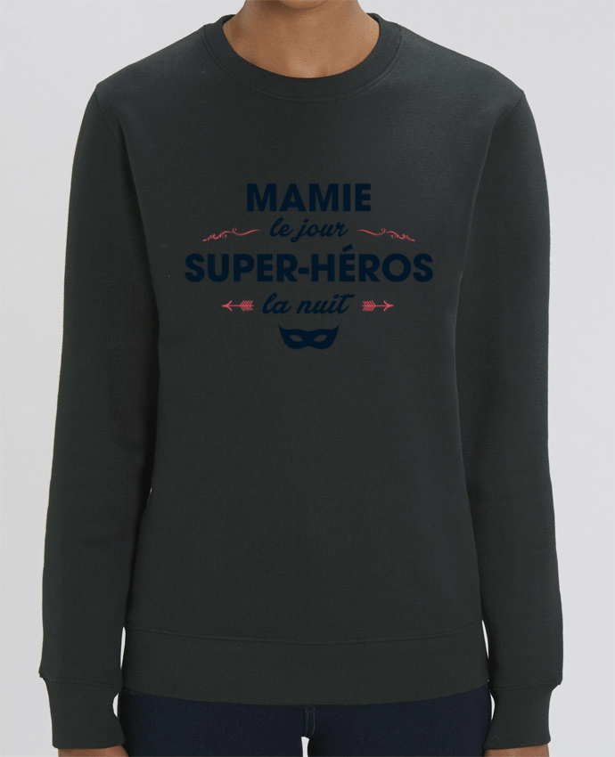 Sweat-shirt Mamie le jour, super-héros la nuit Par tunetoo
