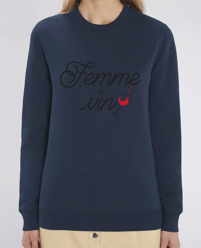 Sweat-shirt Femme à vin Par tunetoo