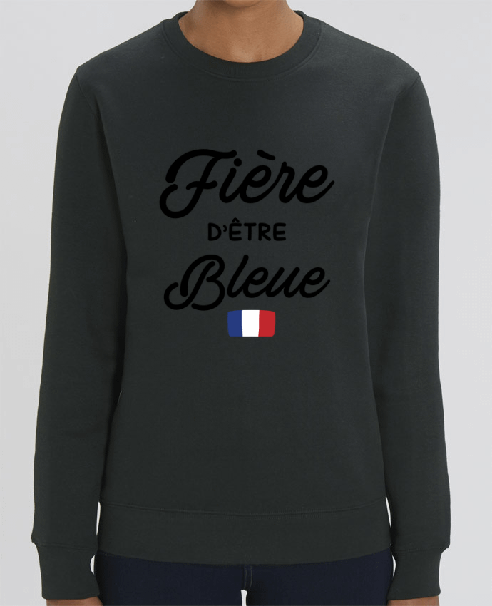 Sweat-shirt Fière d'être bleue Par tunetoo