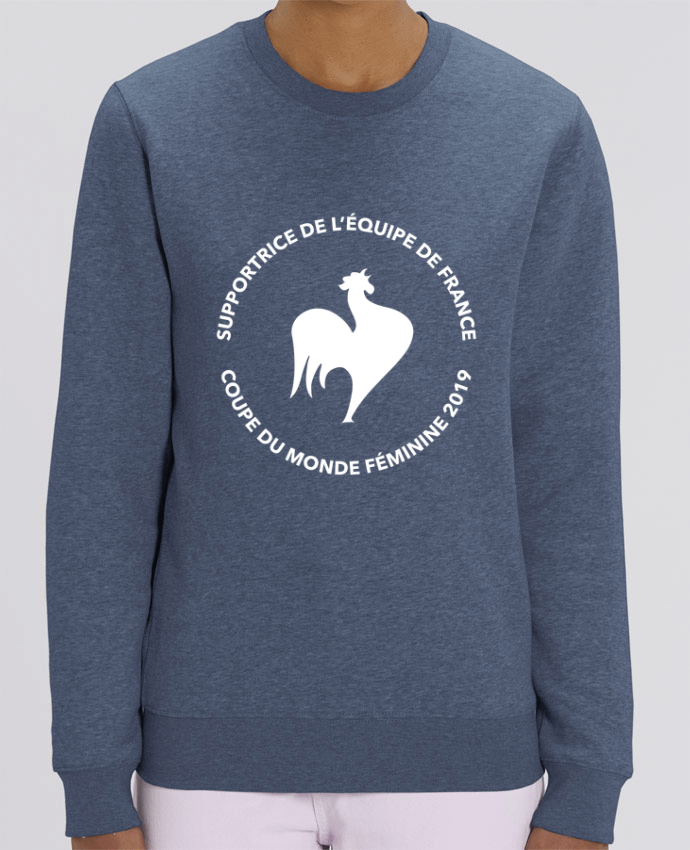 Sweat-shirt Supportrice de l'équipe de France - Coupe du monde féminine 2019 Par tunetoo