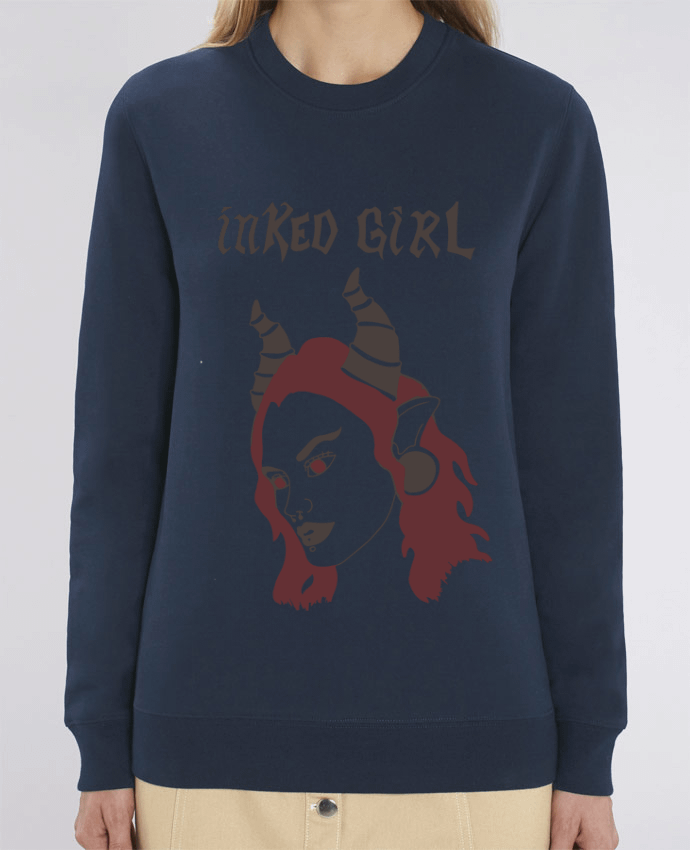 Unisex Crew Neck Sweatshirt 350G/M² Changer inked girl Par Yazz