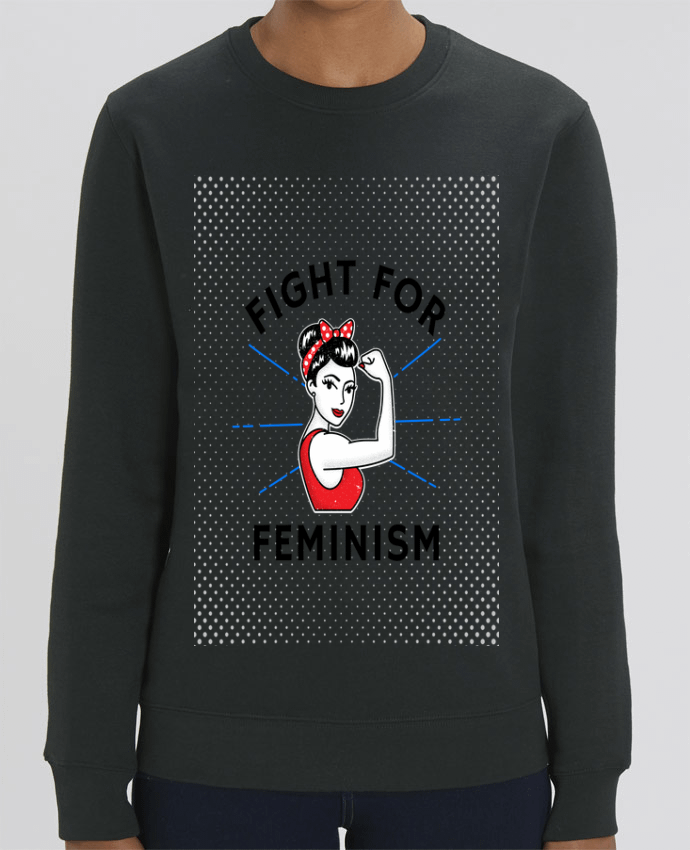 Unisex Crew Neck Sweatshirt 350G/M² Changer Fight for féminism Par Vise Shine your life