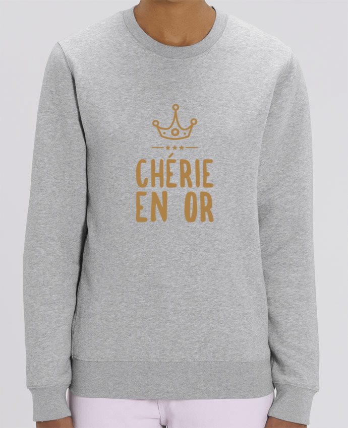 Sweat-shirt Chérie en or Par tunetoo