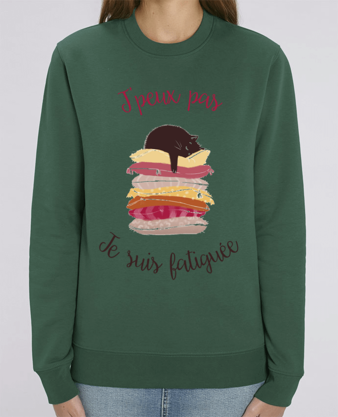 Sweat-shirt J'peux pas je suis fatiguée Par La boutique de Laura