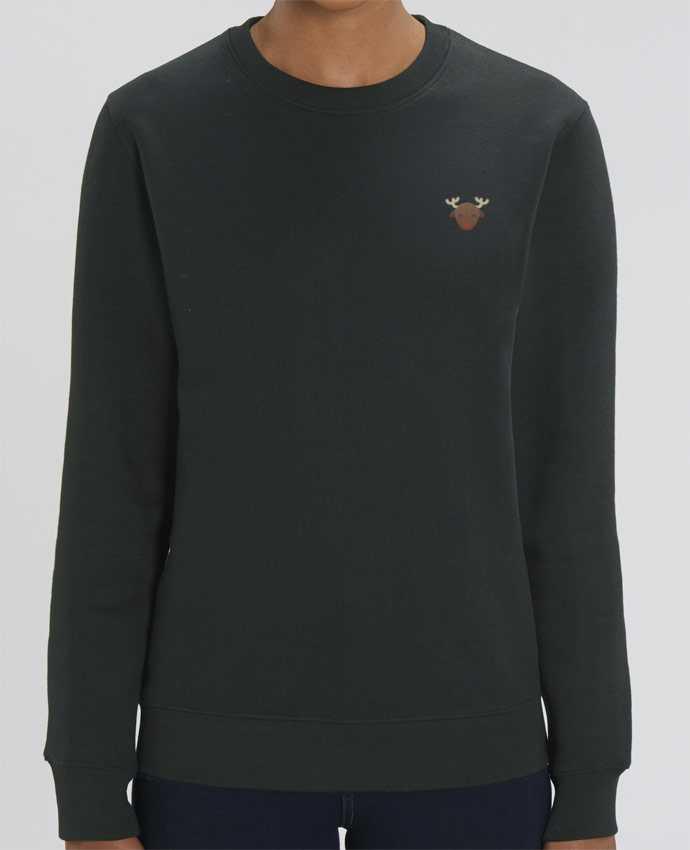 Unisex Crew Neck Sweatshirt 350G/M² Changer brodé Rennes de noël Par tunetoo