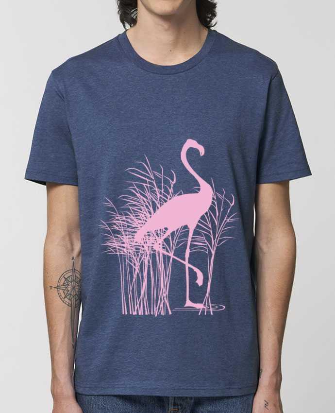 T-Shirt Flamant rose dans roseaux by Studiolupi