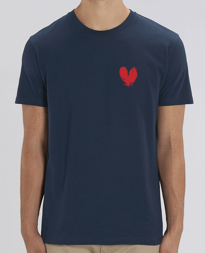 T-Shirt coeur de plumes por Studiolupi