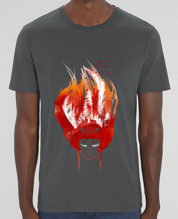 T-Shirt Burning forest by robertfarkas