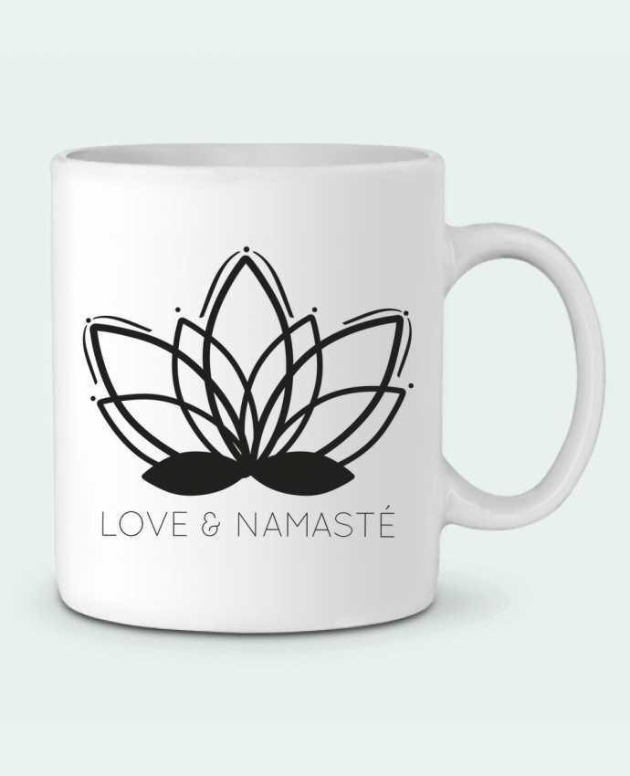 Ceramic Mug Love & Namasté by IDÉ'IN