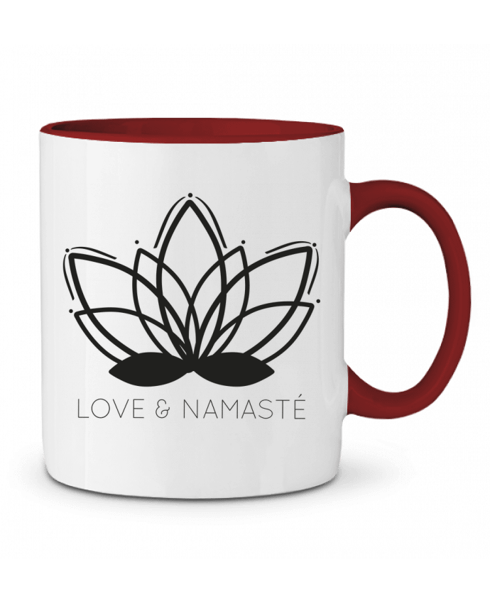 Taza Cerámica Bicolor Love & Namasté IDÉ'IN